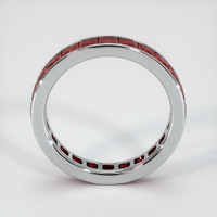 18K White Gold Ruby Eternity Wedding Band Image