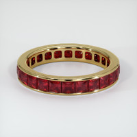 14K Yellow Gold Ruby Eternity Wedding Band Video