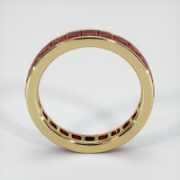 14K Yellow Gold Ruby Eternity Wedding Band Image