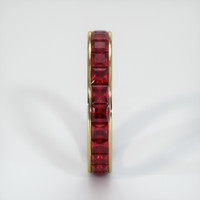14K Yellow Gold Ruby Eternity Wedding Band Image