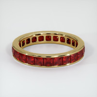 18K Yellow Gold Ruby Eternity Wedding Band Video