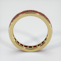 18K Yellow Gold Ruby Eternity Wedding Band Image