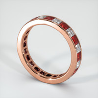 14K Rose Gold Eternity Wedding Band Image