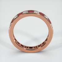 14K Rose Gold Eternity Wedding Band Image