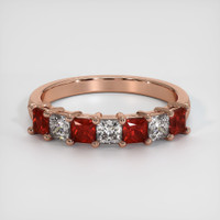 14K Rose Gold Prong Wedding Band Video