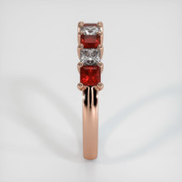 14K Rose Gold Prong Wedding Band Image