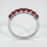 14K White Gold Prong Wedding Band Image