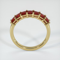 18K Yellow Gold Ruby Prong Wedding Band Image