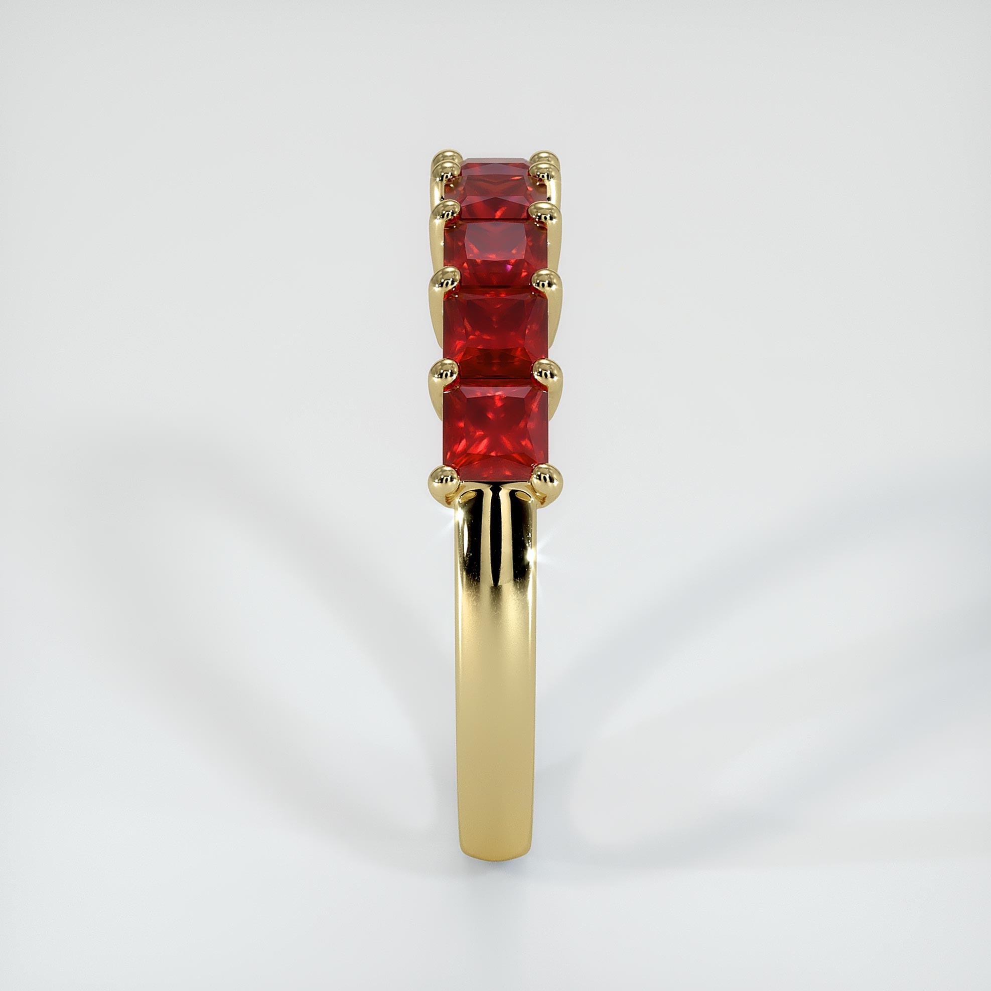 18K Yellow Gold Ruby Band #JB479Y18 | The Natural Ruby Company