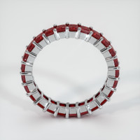 Platinum 950 Ruby Eternity Wedding Band Image