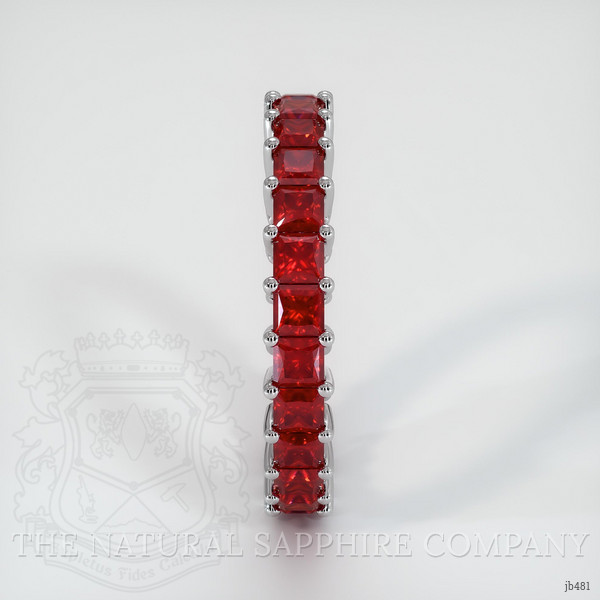 Platinum 950 Ruby Eternity Wedding Band