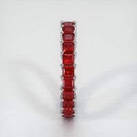18K White Gold Ruby Eternity Wedding Band Image