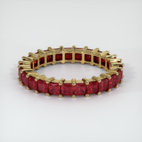 14K Yellow Gold Ruby Eternity Wedding Band Video