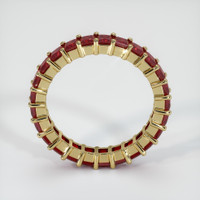 14K Yellow Gold Ruby Eternity Wedding Band Image