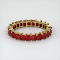 18K Yellow Gold Ruby Eternity Wedding Band Video