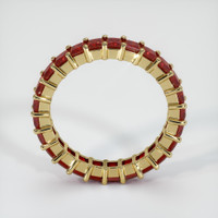 18K Yellow Gold Ruby Eternity Wedding Band Image