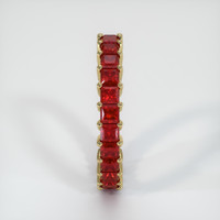 18K Yellow Gold Ruby Eternity Wedding Band Image