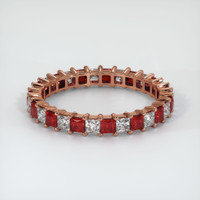 14K Rose Gold Eternity Wedding Band Video
