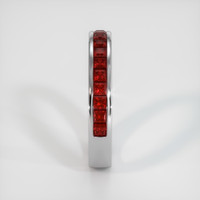 Platinum 950 Ruby Channel Wedding Band Image