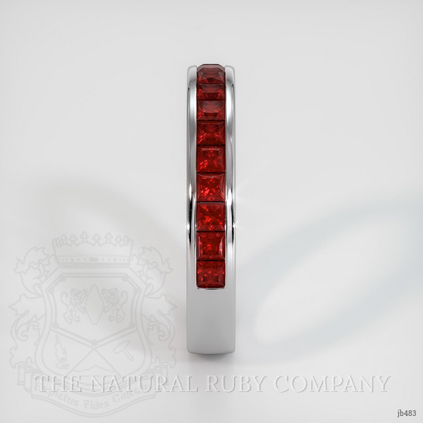 Platinum 950 Ruby Channel Wedding Band