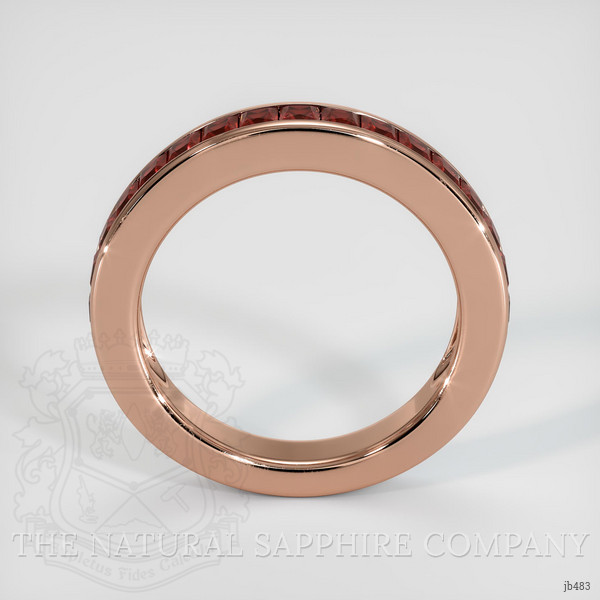 14K Rose Gold Ruby Channel Wedding Band