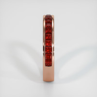 14K Rose Gold Ruby Channel Wedding Band Image