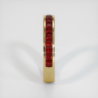 14K Yellow Gold Ruby Channel Wedding Band Image