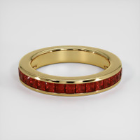 18K Yellow Gold Ruby Channel Wedding Band Video