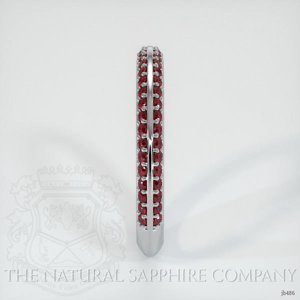 Platinum 950 Ruby Prong Wedding Band