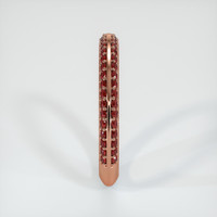 14K Rose Gold Prong Wedding Band Image
