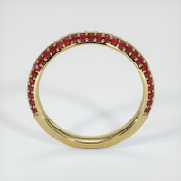 14K Yellow Gold Ruby Prong Wedding Band Image