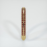 14K Yellow Gold Ruby Prong Wedding Band Image