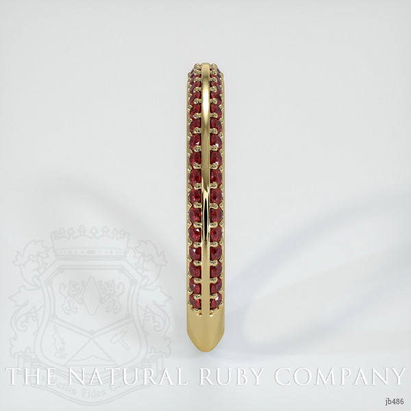 14K Yellow Gold Ruby Prong Wedding Band