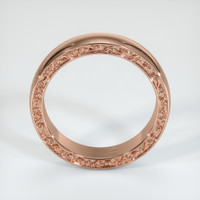 14K Rose Gold Men's Plain Band Image