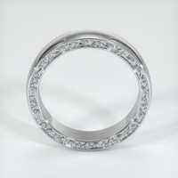 18K White Gold Men's Plain Band Image