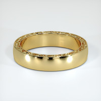 14K Yellow Gold Men's Plain Band Video
