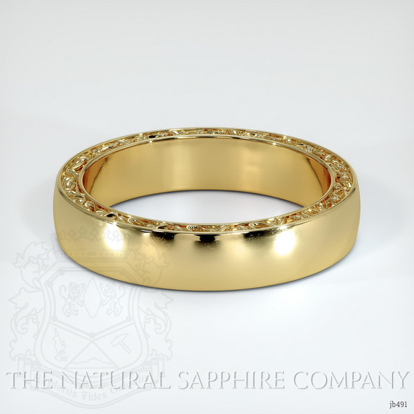 14K Yellow Gold Men's Plain Band