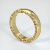 14K Yellow Gold Men's Plain Band Image