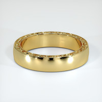 18K Yellow Gold Men's Plain Band Video