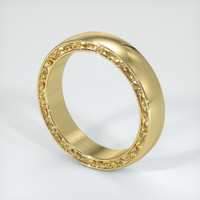 18K Yellow Gold Men's Plain Band Image