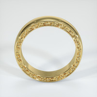 18K Yellow Gold Men's Plain Band Image