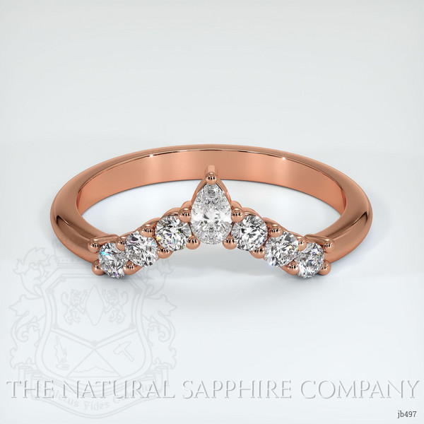 14K Rose Gold Diamond Prong Wedding Band
