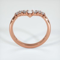 14K Rose Gold Diamond Prong Wedding Band Image