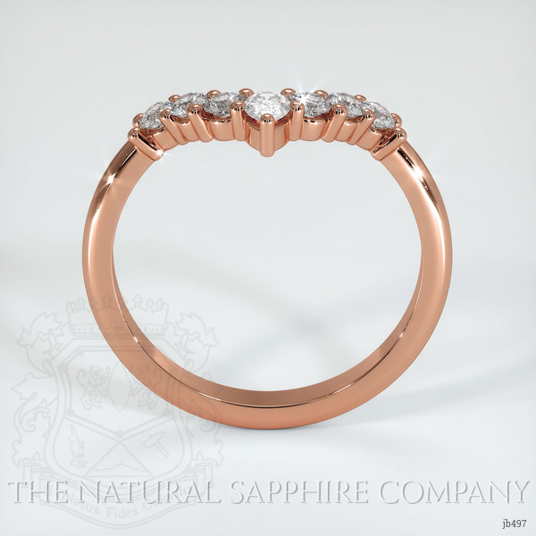 14K Rose Gold Diamond Prong Wedding Band