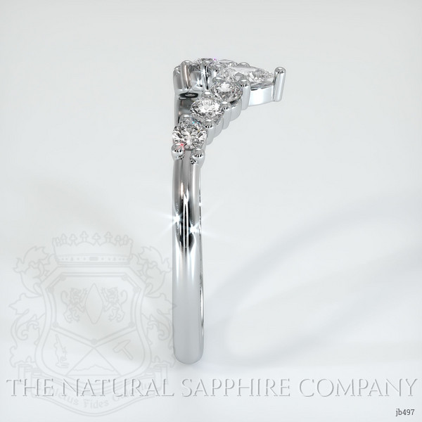 14K White Gold Diamond Prong Wedding Band