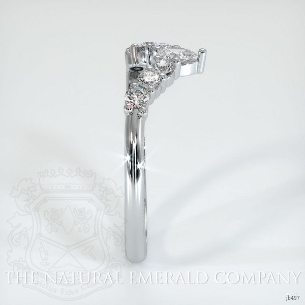 18K White Gold Diamond Prong Wedding Band