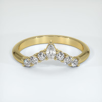 14K Yellow Gold Diamond and Diamond Prong Wedding Band Video