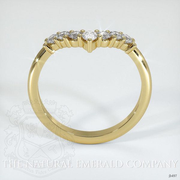 18K Yellow Gold Diamond Prong Wedding Band