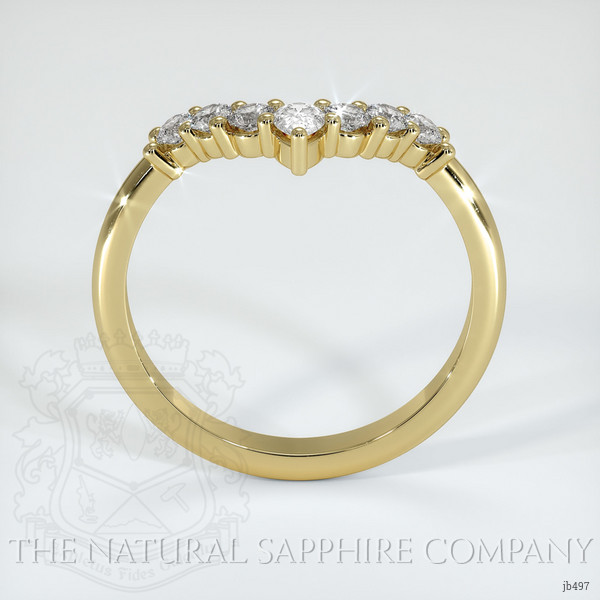 18K Yellow Gold Diamond Prong Wedding Band