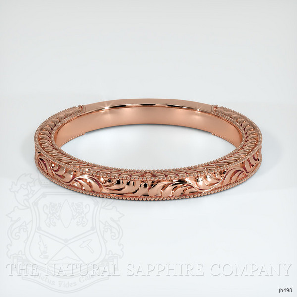 14K Rose Gold Antique Style Plain Band
